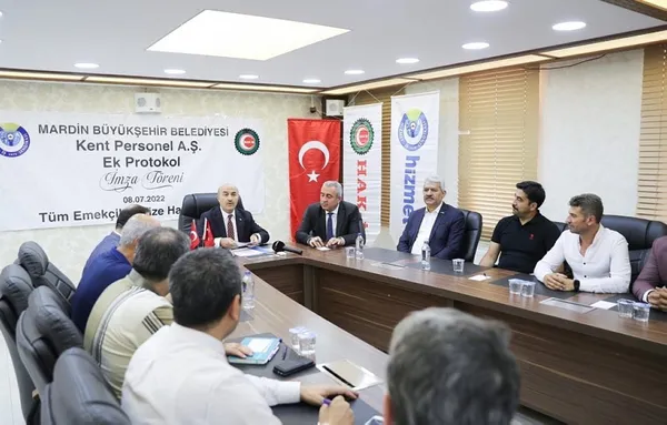 Mardin’de belediye çalışanlarına net 2 bin lira zam