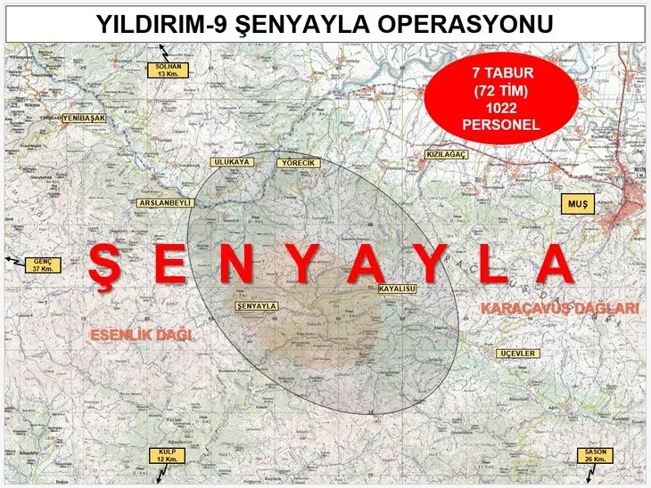 Bakanlık duyurdu! Yıldırım-9 Şenyayla Operasyonu başlatıldı