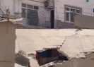 Gaziantepte hasarlı iki bina çöktü