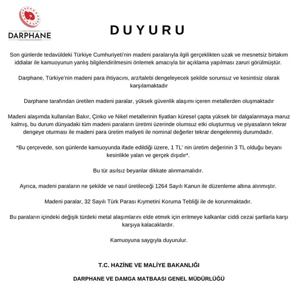 1669545063760.jpg Son dakika: CHP ve yandaş basınının "1 TL'nin üretim maliyeti 3 TL" iddialarına yalanlama! Darphane'den sert tepki - 4