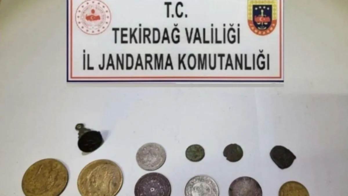 Tekirdağ'da 145 sikke ele geçirildi
