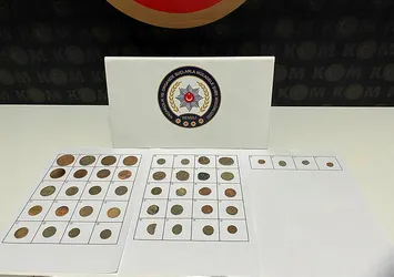 Denizli'de Roma Bizans ve Osmanlı dönemine ait 44 sikke ele geçirildi