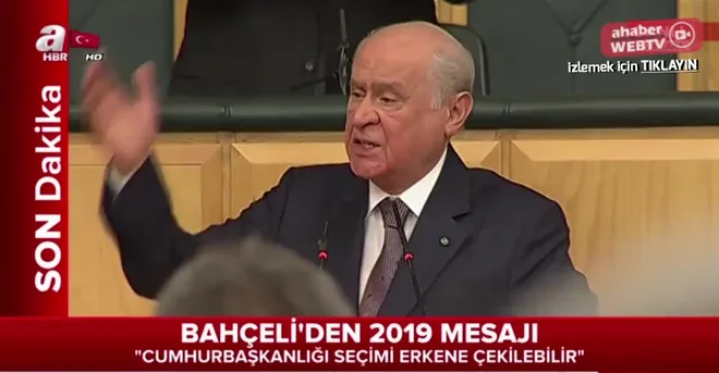 MHP Genel Başkanı Devlet Bahçeli'den erken seçim çağrısı - 1