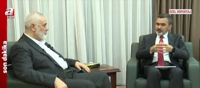 Hamas Siyasi Büro Başkanı İsmail Haniye dünyada ilk kez A Haber’e konuştu! Erdoğan’ın duruşu bizi çok onurlandırdı