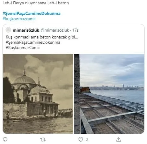 İBB’den Kuşkonmaz Camii’nde skandal çalışma! Tepki yağıyor