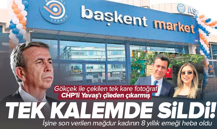 Gökçek’le fotoğraf çektirdi CHP’li Mansur Yavaş işten çıkardı