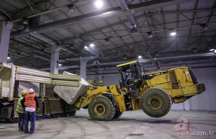 Bursa'da fuarda sergilenecek mermerler yaklaşık bin 300 TIR'la taşındı 11