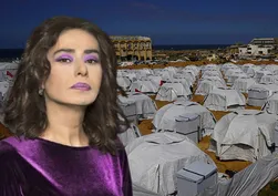 Yıldız Tilbe'den gönüllleri fetheden yardım: Gazze'de ikinci çadır kent açıldı