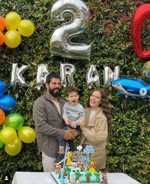 Kuruluş Osman’ın yıldızı Burak Özçivit ve Fahriye Evcen’in oğlu Karan 2 yaşına bastı! Kutlama paylaşımları olay oldu