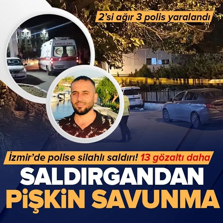 İzmirde polise silahlı saldırı!