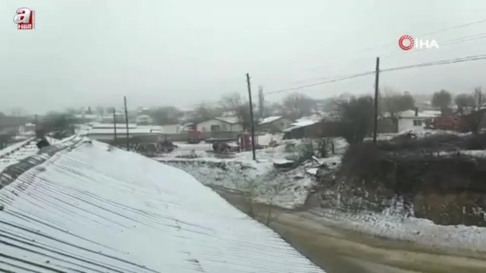 Edirne’de kar yağışı başladı