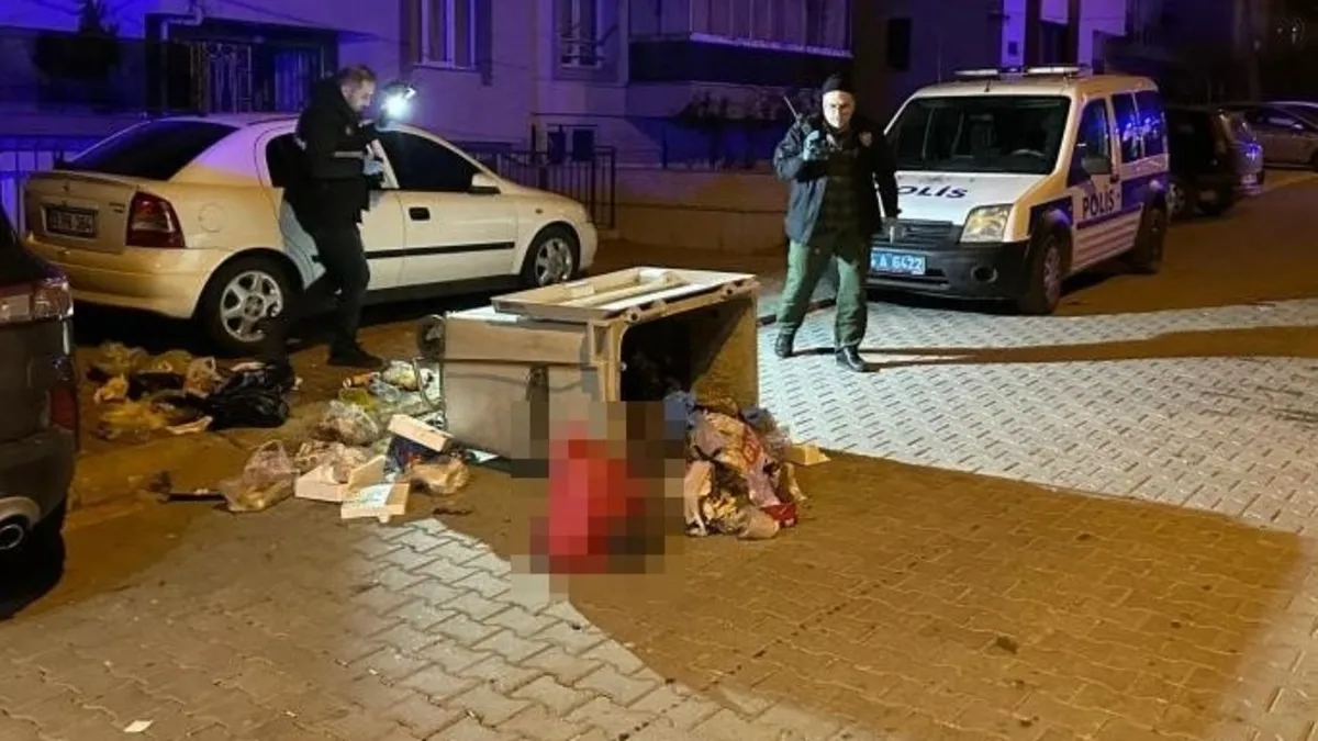 Uşak'ta vicdanları sızlatan olay! Yeni doğmuş bebek çöp konteynerinde bulundu