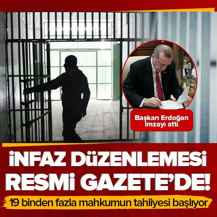 İnfaz düzenlemesi Resmi Gazete’de!
