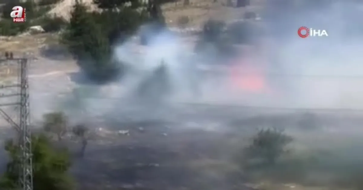 Mersin'de bahçe yangını söndürüldü