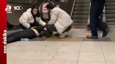 İzmir’de metroda yürüyen merdiven kazası!