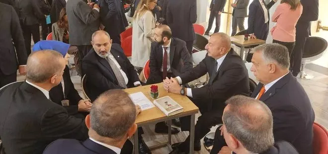 Son dakika: Başkan Erdoğan, Paşinyan ve Aliyev’i bir araya getirdi