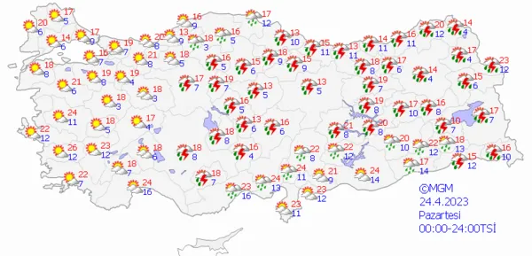 1682109502342.png Hafta sonu hava durumu nasıl olacak? Meteoroloji'den çok sayıda ile sağanak yağış uyarısı! İstanbul Ankara İzmir hava durumu... - 6