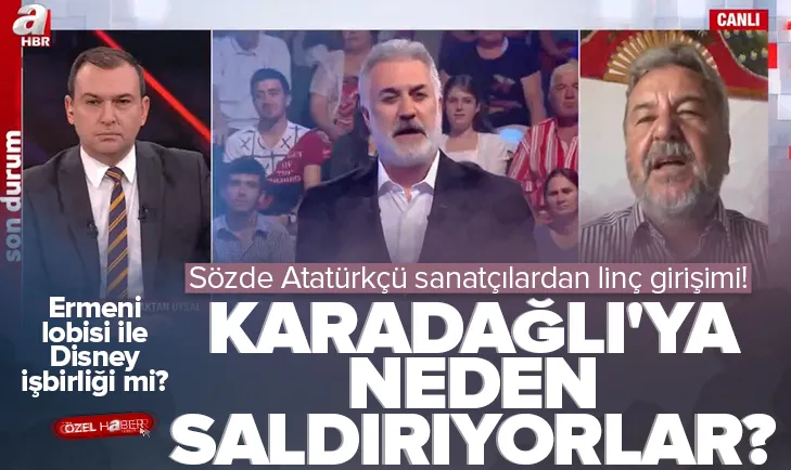 Karadağlıya sanatçılardan linç girişimi