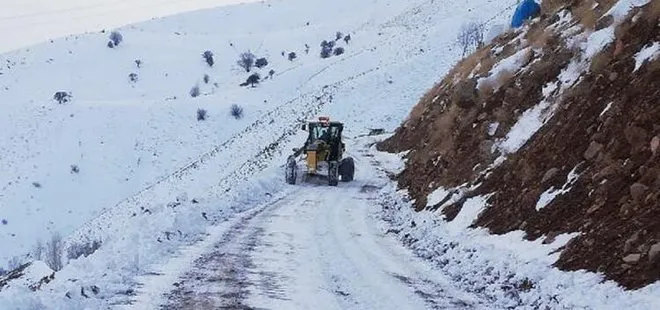 Yedisu- Çatak yolu kar ve tipi nedeniyle trafiğe kapatıldı