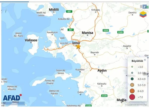 İzmir'de korkutan deprem! AFAD son dakika açıkladı - 1