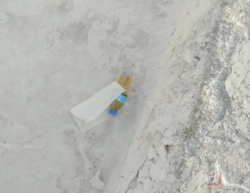 Pamukkale'de utandıran görüntüler! Ziyaretçiler tepki gösterdi 7