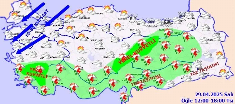 EGE’DE SAĞANAK UYARISI