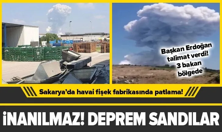 Sakarya’da havai fişek fabrikasında patlama! 4 can kaybı, 97 yaralı var