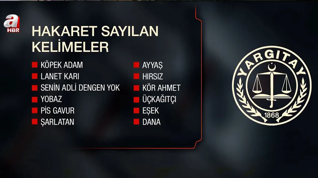 Yargıtay hangi kelimeleri hakaret sayıyor?
