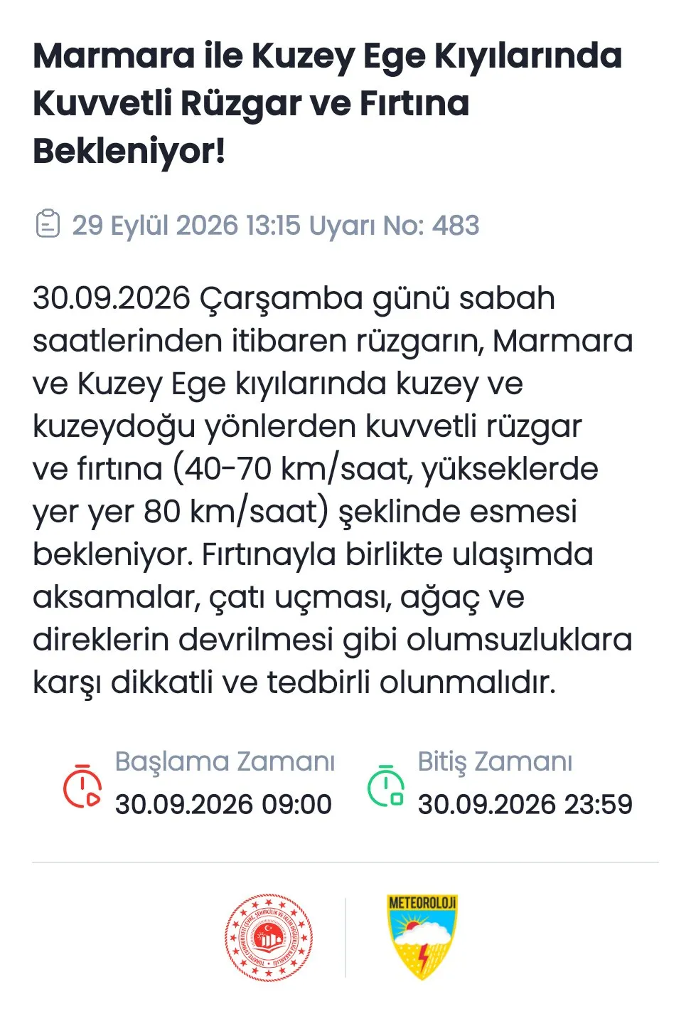 Meteoroloji’den 12 il için kritik uyarı! Sağanak, fırtına ve soğuk hava geliyor - 1