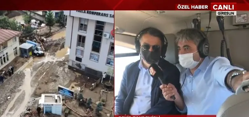 Son dakika: A Haber Bakan Pakdemirli ile birlikte sel bölgesinde!