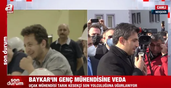 Baykar’ın uçak mühendisi Tarık Kesekçi defnedildi! Selçuk Bayraktar cenaze töreninde gözleri doldu