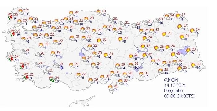 Meteoroloji son dakika hava durumu uyarısı | İstanbul Ankara İzmir'de sıcaklıklar... - 8