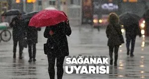 Gök gürültülü sağanak İstanbul’u vuracak