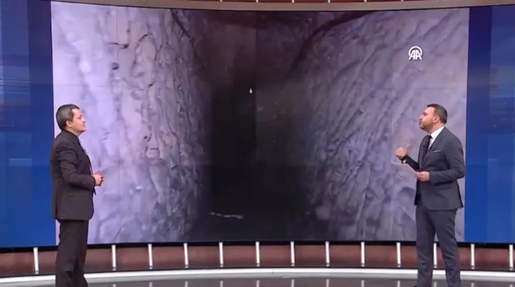 YPG araçların girebildiği tünel kazmış