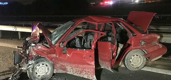 TEM Otoyolu’ndaki kazada 2 kişi hayatını kaybetti