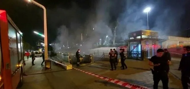 Taksim Metro İstasyonu’nda yangın!