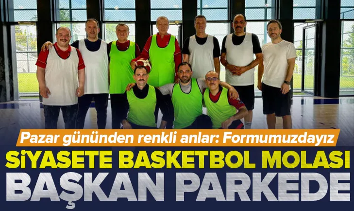 Başkan Erdoğan parkeye indi