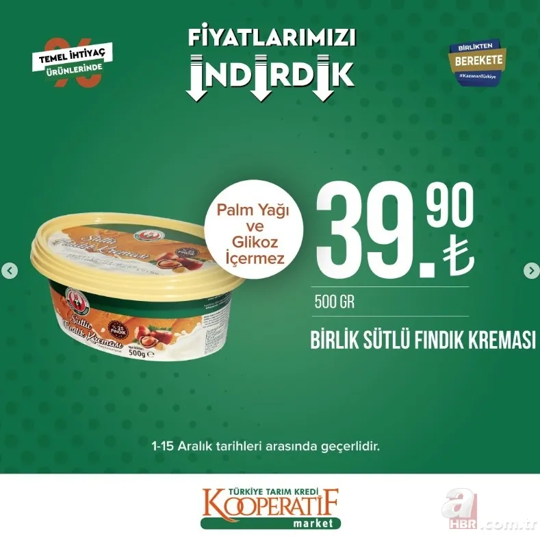 Tarım Kredi Market İNDİRİMLİ FİYAT LİSTESİ! 21,90 TL'den başlayan fiyatlar! Hafta sonu geldi sepetler dolup taşacak! Ayçiçek yağı, tuvalet kağıdı, mercimek, pirinç... 21