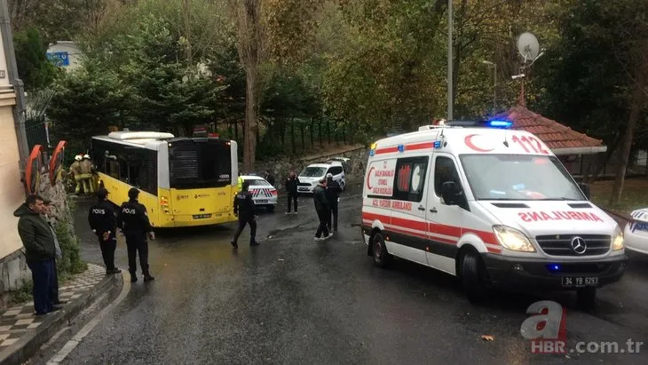 Beşiktaş’ta kontrolden çıkan otobüs, duvara çarptı: 8 yaralı