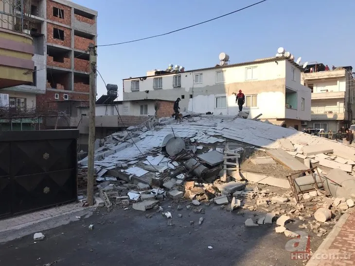 Mersin’de 5 katlı bir bina çöktü