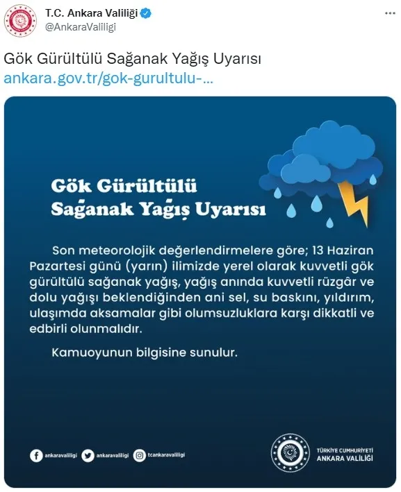 ankara-valiliginden-son-dakika-saganak-yagis-uyarisi-1655047648153.jpg Ankara Valiliği'nden SON DAKİKA sağanak yağış uyarısı | Vali Şahin: Ankara'da okullar tatil! A Haber selin vurduğu Akyurt'ta - 1
