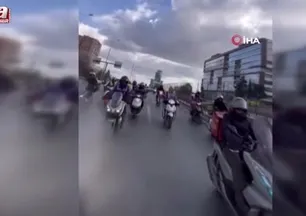 Alkollü kamyon sürücü kuryeye çarptı