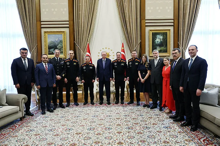 Başkan Erdoğan Ax-3 Uzay Misyonu mürettebatını kabul etti