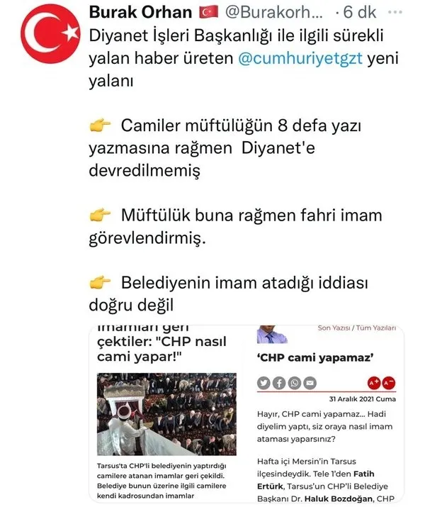Cumhuriyet yine Diyanet’i hedef aldı! Atanan imamlar geri çekildi yalanı