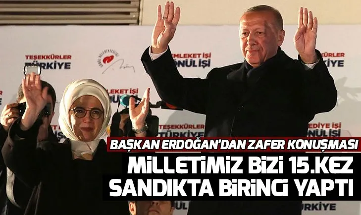 BaÅkan ErdoÄan'dan balkon konuÅmasÄ±