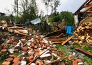 Hortum ve dolu bir köyü 5 dakikada yerle bir etti