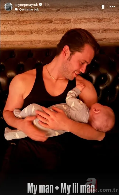 Sarı saçlar babadan! Tolga Sarıtaş'tan 3 aylık oğluyla ilk kare 6