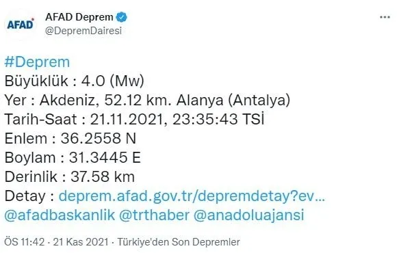Son dakika: Antalya'da korkutan deprem! AFAD ve Kandilli'den depremin büyüklüğüne ilişkin peş peşe açıklamalar - 2