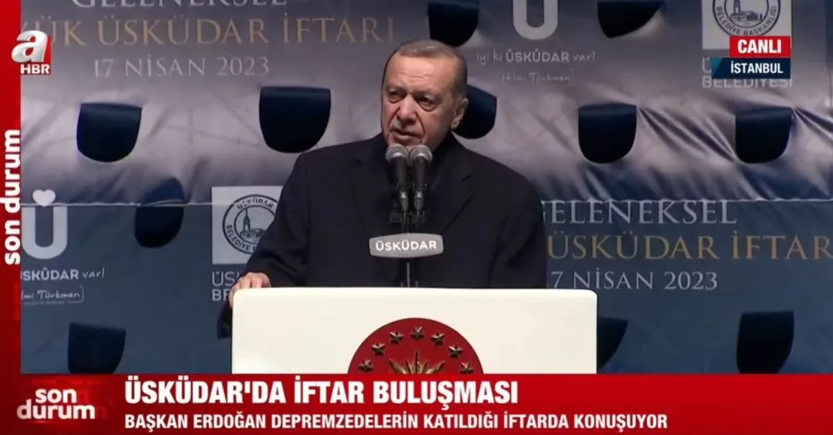 Üsküdar'da 50 bin kişi ile iftar: Başkan Recep Tayyip Erdoğan'dan kritik açıklamalar