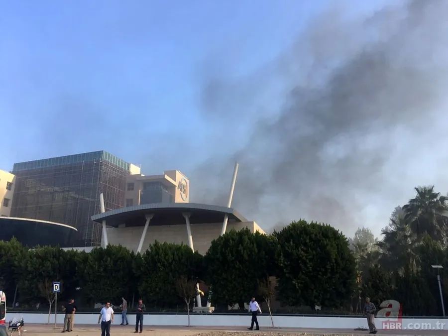 ATSO binası otoparkındaki patlamadan fotoğraflar 7